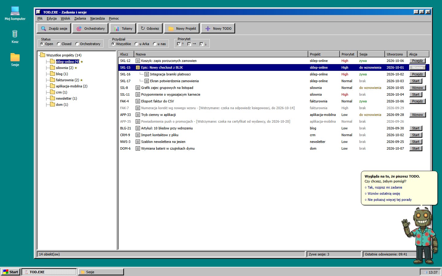 Wygląd Windows 95